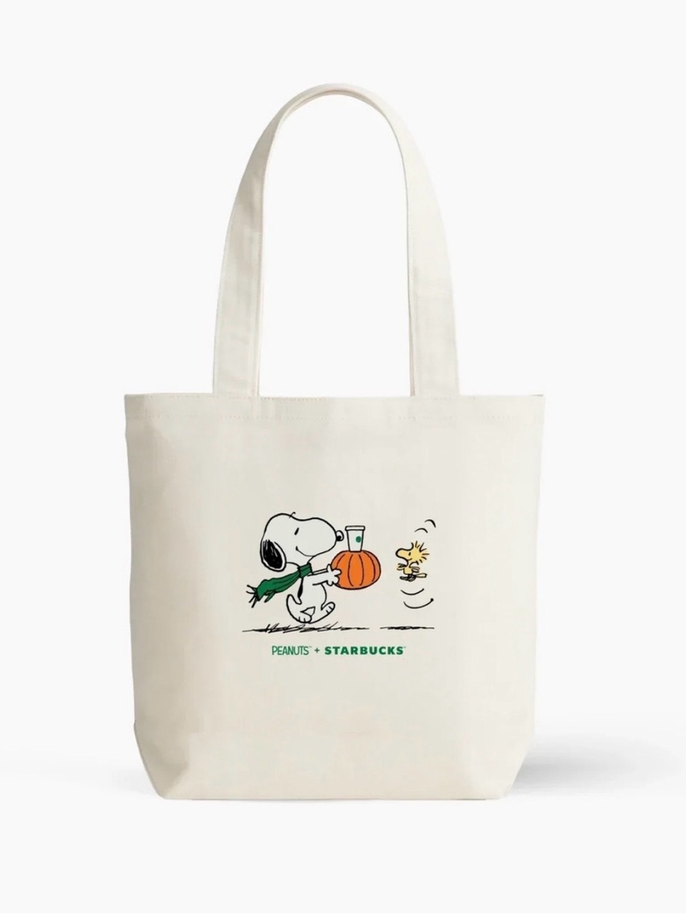 Starbucks x Peanuts Snoopy Great Pumpkin Tote NWT 2026 Rewards Exclusive